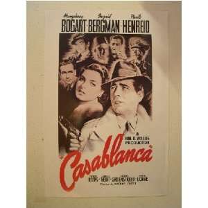  Casablanca Poster Humphrey Bogart & Ingred Bergman 