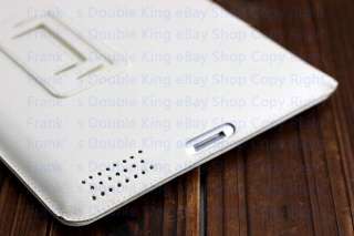 White Leather Case Cover f Genuine Apple iPad2 PF0223 1  