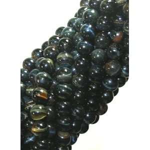    8mm Grade A Blue Tigers Eye Round Beads: Arts, Crafts & Sewing