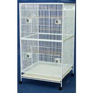  Aviary Bird Cage in White: Pet Supplies