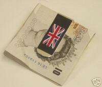 Union Jack British Flag High polished Money Clip  