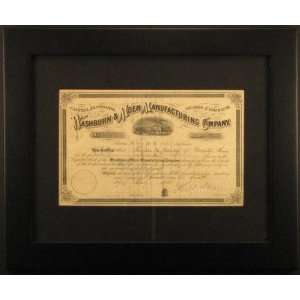   & Moen Manufacturing Company Stock Certificate 