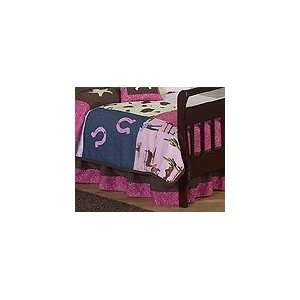 Western Horse Cowgirl Bed Skirt for Crib and Toddler Bedding Sets by 