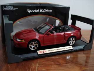   Special Edition Red 2003 Ford Mustang SVT Cobra CONVERTIBLE  