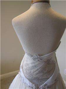   Perucci St.Pucchi 002 Wedding Dress Bridal Gown dress pleated SILK 4/6