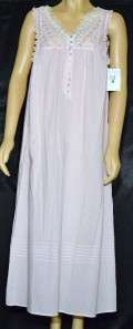 New NWT 100% Cotton Lawn Pink Eileen West Nightgown~XL $72  