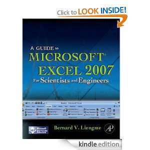 Guide to Microsoft Excel 2007 for Scientists and Engineers Bernard 