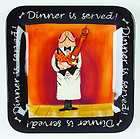 Certified International DINNER IS SERVED Bread Dinner Plate