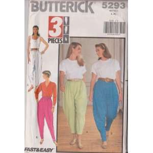  Misses Pants Butterick Sewing Pattern 5293 (Size:16 22 