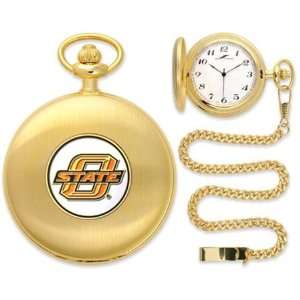   Oklahoma State Cowboys OSU NCAA Gold Pocket Watch