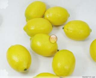  up a sideboard or display cabinet with these artificial Lemons 