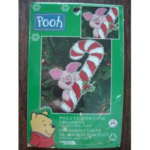  Piglet Candy Cane Christmas Ornament Cross Stitch Kit 