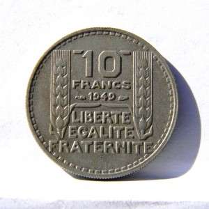FRANCE, Republic 1949 10 Francs; UNCIRCULATED  