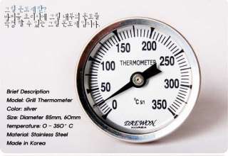   Pit Grill Thermometer GAUGE Temp Barbecue camp camping cook chef food