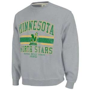  Minnesota North Stars Grey Team Classic Fleece Crewneck 