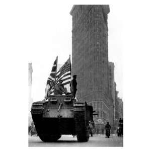  British Tank on Fifth Avenue 24X36 Giclee Paper