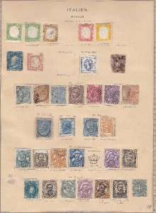 Collection OLD ITALY, ROMAN CITY, ROMAGNA on pages Very high value 