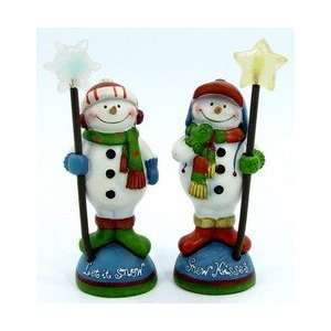  Christmas Decorations snowman with light 2.5lx7h 2 asst 