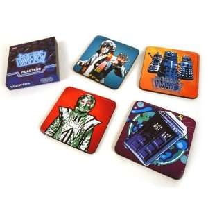  Dr. Who set of four drinks coasters