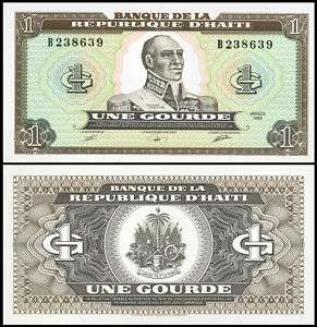 Haiti P 253 1 Gourde Year 1986 Unc. Bankotes S. America  
