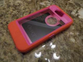 OtterBox iPhone 4 4S Defender Series Orange/Pink Otter Box   FREE 
