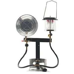   Outdoor Heater/Lantern Combo Stand for Ice Fishing 