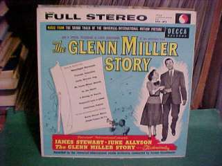 LP COVER ONLY NO RECORD THE GLENN MILLER STORY MOVIE  