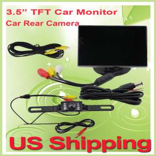 TFT LCD Rear view Monitor + Night Vision Car Backup Camera US 