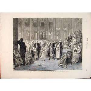  Juvenile Ball Lady Mayoress Mansion House Print 1874