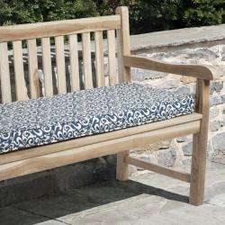 Isabella Acrylic Verti Blue Outdoor Bench Cushion  Overstock