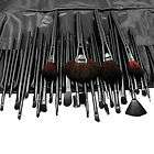32 PCS Eyebrow Shadow Makeup Cosmetic Natural Leather Brush Set With 