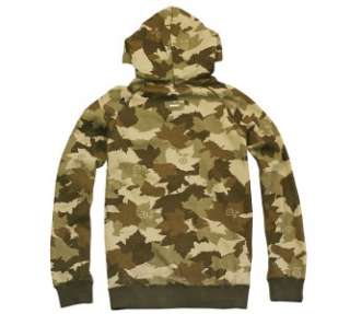 BRAND NEW L R G CAMOUFLAGE ZIP UP HOODY BROWN SIZE L 3XL  
