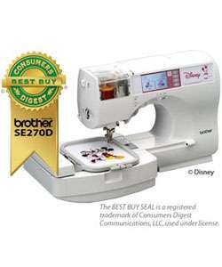Brother SE270 Disney Embroidery Machine w/ Free Instructional CD 