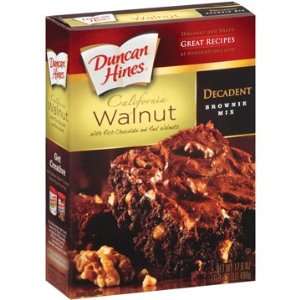Duncan Hines Brownie Mix Walnut 17.6oz: Grocery & Gourmet Food