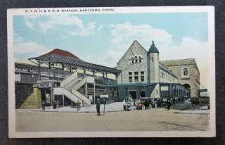 RAILROAD STATION, HARTFORD, CONN CT 1922  
