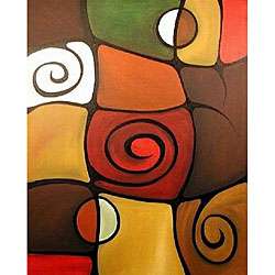 Hand painted Losing Balance Canvas Art  Overstock
