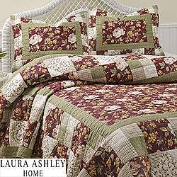 Laura Ashley Ingrid Floral Patchwork Quilt Set  Overstock