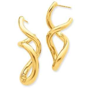  14k Twist Post Earrings Jewelry