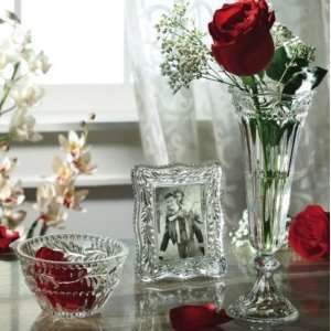 Pc Gift Set   9 High Crystal Vase, Picture Frame and Serving Bowl 