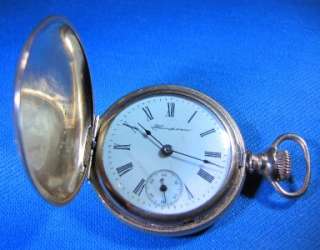1901 Hampden MOLLY STARK 14K GOLD Filled 7 Jewel Pocket Watch   AA 