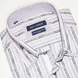Max Lauren by BRIO Mens Striped Fashion Dress Shirt  Overstock