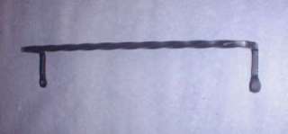 Black Wrought Iron Towel Bar Rack Holder Twisted 17 US  
