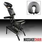 Portable Massage Chair Tattoo Spa Beauty Salon Therapy Black PU 