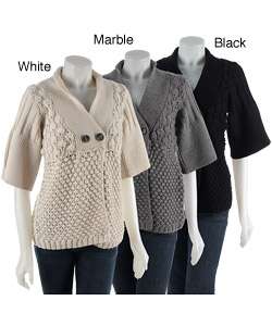 Knit Bell Sleeve Cardigan Sweater  Overstock