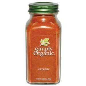 Simply Organic   Organic Cayenne Pepper 2.89 oz (Pack of 6)