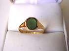 Antique CHESTER 15CT GOLD BLOODSTONE RING 1884 SIZE Q/R  