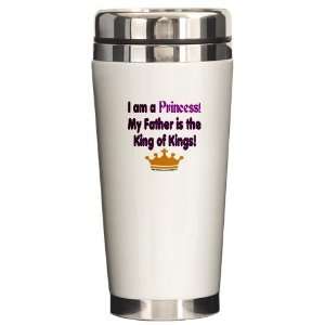 am a Princess Christian Ceramic Travel Mug by   