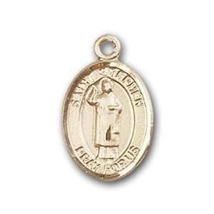   Badge Medal with St. Stephen the Martyr Charm and Godchild Pin Brooch