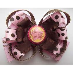   Sweetys Bowtique Lil Cowgirl Bottle Cap Hair Bow  
