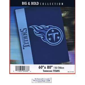  NFL Football Tennessee Titans Blanket Big & Bold High Pile 